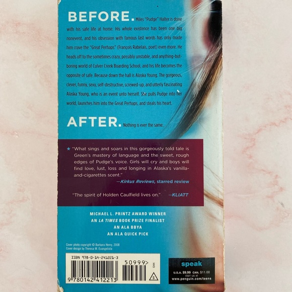 Looking for Alaska by John Green Book - Picture 3 of 5